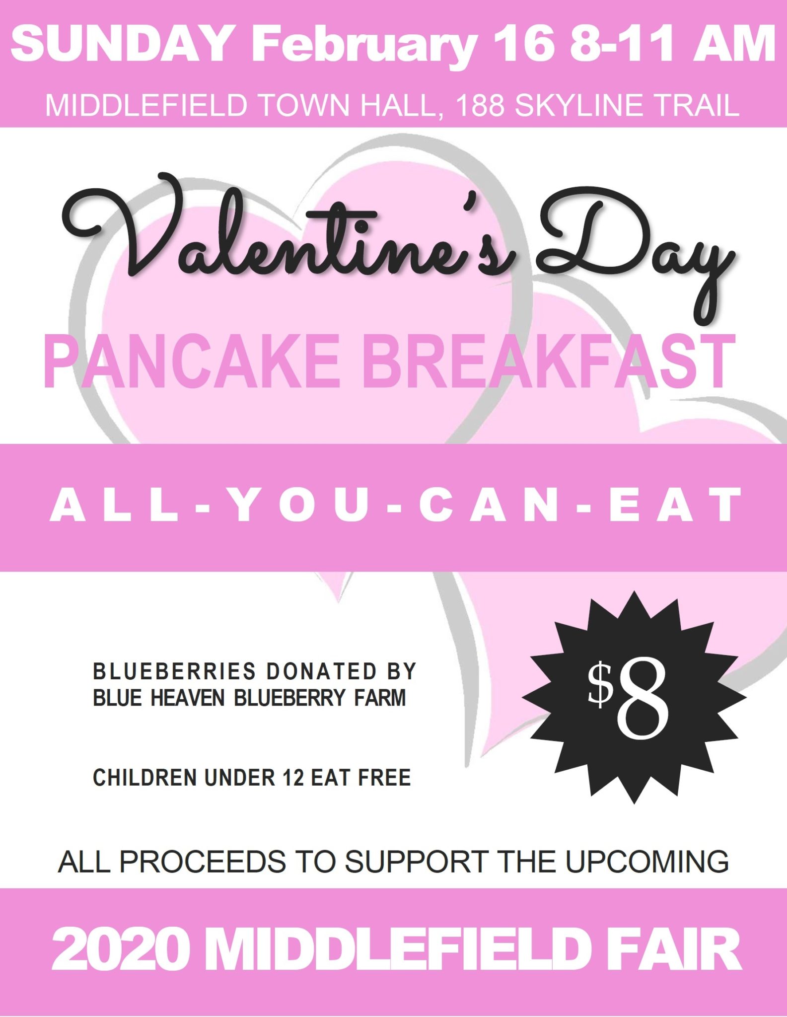 Valentines Pancake Breakfast – The Middlefield Fair